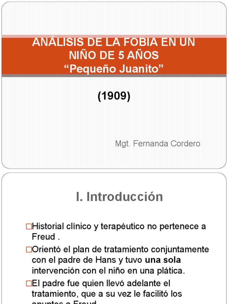 Análisis del Caso Juanito Freud | PDF | Neurosis | Psicoanálisis