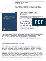 Commonwealth Law Bulletin: To Cite This Article: The Hon MR Justice Sir John Laws (1992) Is The High Court