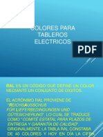 Códigos de colores y grados de protección para tableros eléctricos