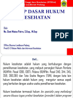 Konsep Dasar Hukum Kesehatan Dan Hukum Kesehatan Di Indonesia