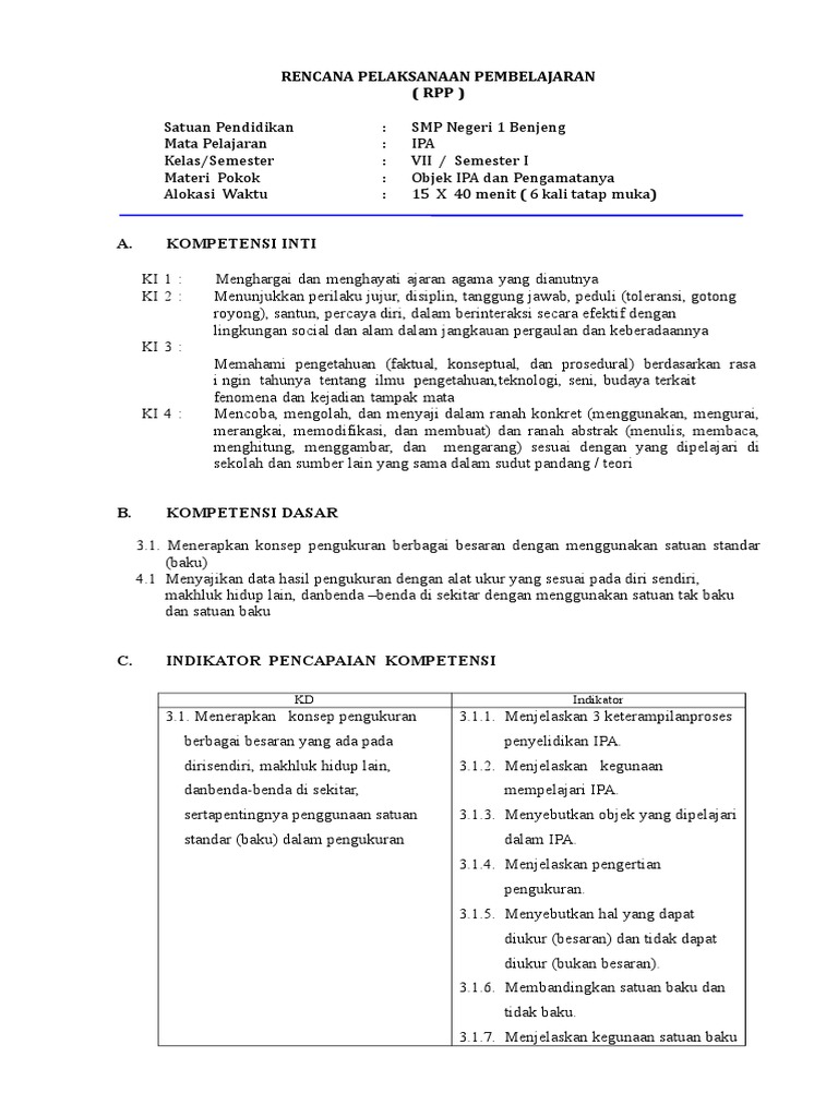 1 Kd 3 1 4 1 Objek Ilmu Pengetahuan Alam Dan Pengamatan
