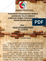 Seminar Proposal Pemanfaatan Limbah Cangkang Telur