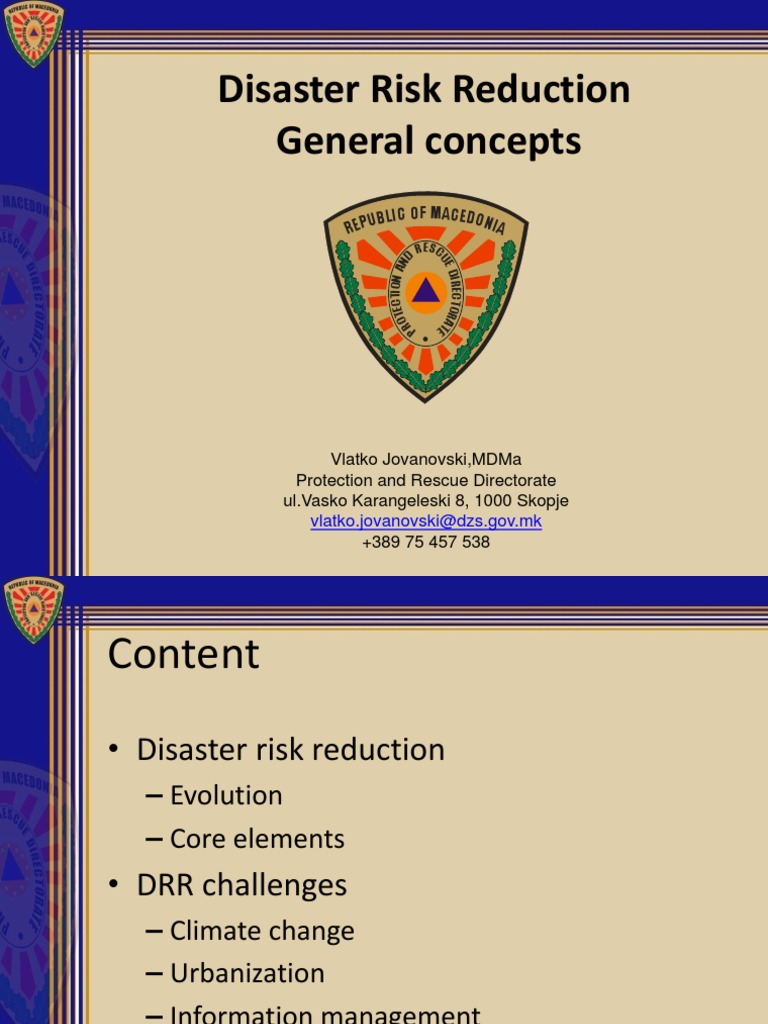 Understanding Disaster Risk Reduction | PDF | Disaster Risk Reduction ...