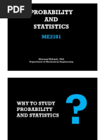 Probability and Statistics: Khusnun Widiyati, PHD Department of Mechanical Engineering