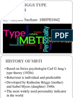 Myers Briggs Type Indicator Presentation