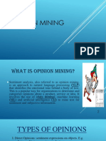 Opinion Mining: Abhishek Srivastava & Prashant Singh Thakur