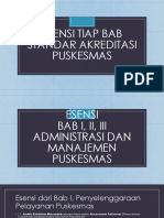 Esensi Tiap Bab Standar Akreditasi Puskesmas