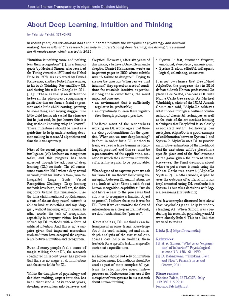 About Deep Learning Intuition and Thinki PDF | PDF | Artificial ...