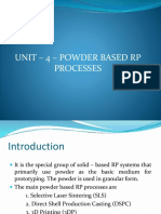 Unit - 4 - Powder Based RP Processes
