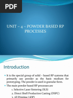 Unit - 4 - Powder Based RP Processes