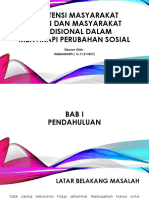 Resistensi Masyarakat Urban Dan Masyarakat Tradisional Dalam Menyikapi