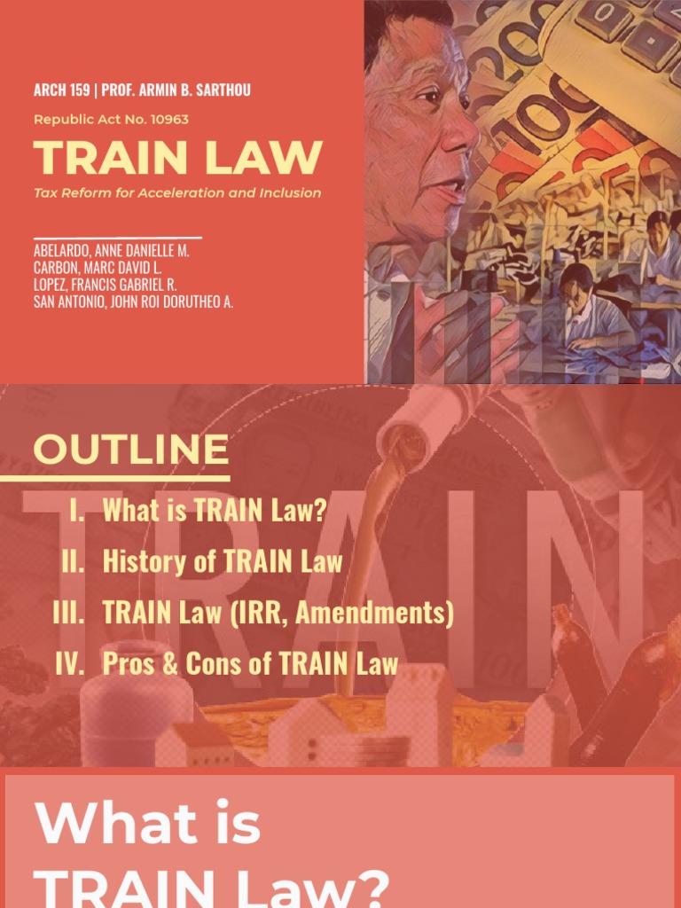 Overview of the TRAIN Law in the Philippines | PDF | Estate Tax In The ...