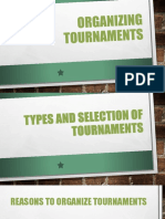 Organizing Tournaments