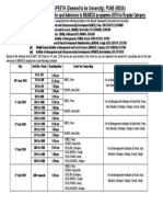 Schedule of Counselling and On The Spot Admission To BBA/BCA Programme-2019 For Regular Category