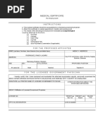 CS Form No. 211 Revised 2025 - Medical Certificate | PDF | Test ...