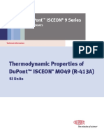 Thermodynamic Properties Dupont Isceon Mo49 (R-413A)