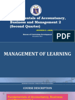 Fundamentals of Accountancy, Business and Management 2 (Second Quarter)