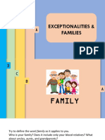Exceptionalities & Families