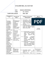 ANALISIS SKL KI DAN KD