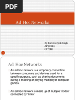 Ad Hoc Networks: by Barinderpal Singh Ap (Cse) Ctitir