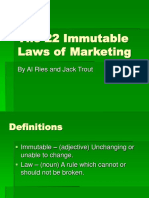 The 22 Immutable Laws of Marketing: by Al Ries and Jack Trout