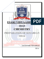 Esaki Vidyaashram: Preparation of Soyabean Milk