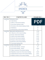 Investment Banking Guide Index