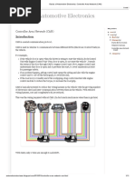 Basics of Automotive Electronics - Controller Area Network (CAN)