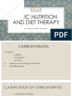 Basic Nutrition and Diet Therapy: By: Fritchy P. Forneas, RM, RN, Man