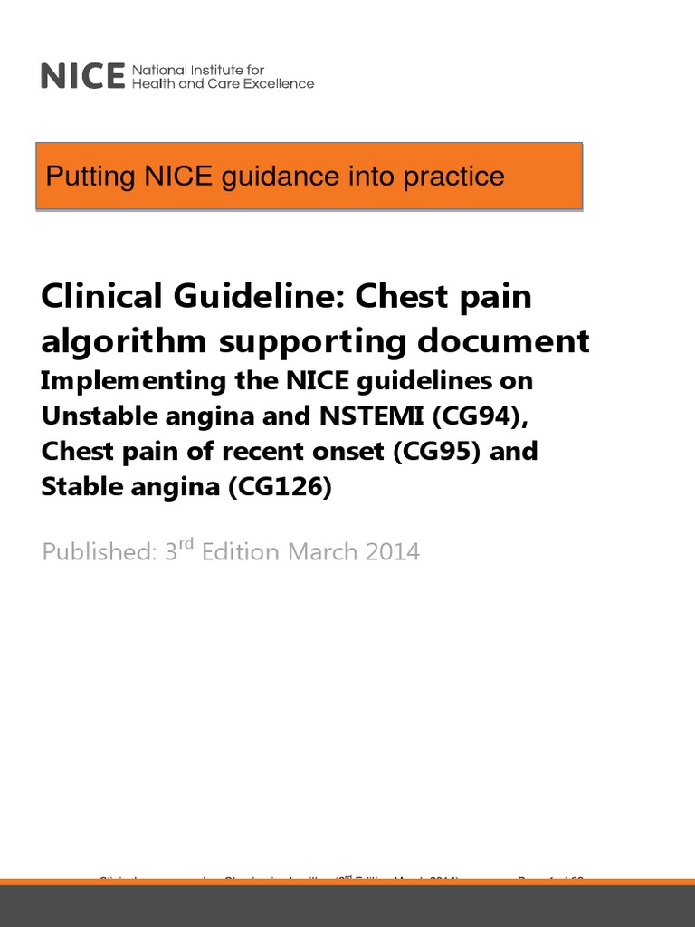 Chest Pain Algorithm Clinical Case Scenarios PDF 243970669 | PDF ...
