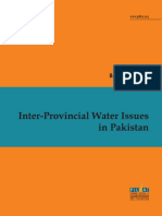 Background Reading - InterProvincialWaterIssuesinPakistan PDF