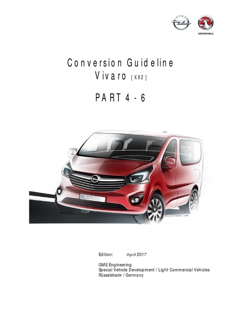Conversion Guidelines X82Pt2 (Opel Vivaro New) PDF Anti Lock