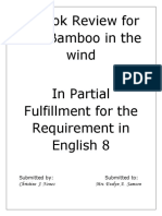 A Book Review For The Bamboo in The Wind in Partial Fulfillment For The Requirement in English 8