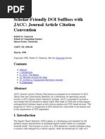 Download Scholar-Friendly DOI Suffixes with JACC Journal Article Citation Convention by rdmpage SN432354 doc pdf