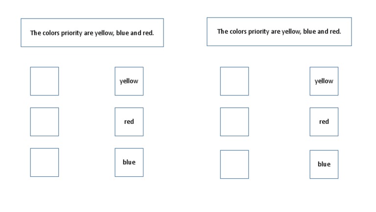 Color Priority: Yellow, Blue, Red | PDF
