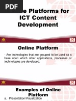 Online Platforms for ICT Content Development