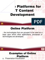 Online Platforms For ICT Content Development