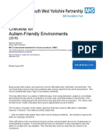 Checklist For Autism Friendly Environments September 2016