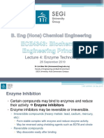 Lecture 4 - Enzyme Kinetics (Part II)