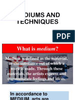 Mediums and Techniques