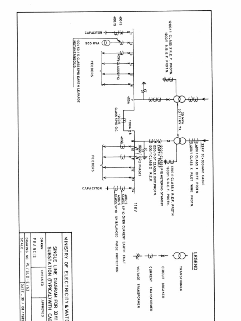 Single Line Diagram For Water Supply Project | PDF