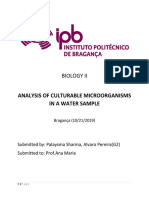 Microbial Analysis of Water Sample