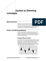 1 - Introduction To Dimming Concepts: Basic Overview