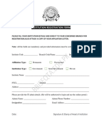 Institution Registration Form