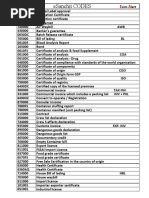 Document Code List For Uploading Icegate | PDF | Bill Of Lading | Trade