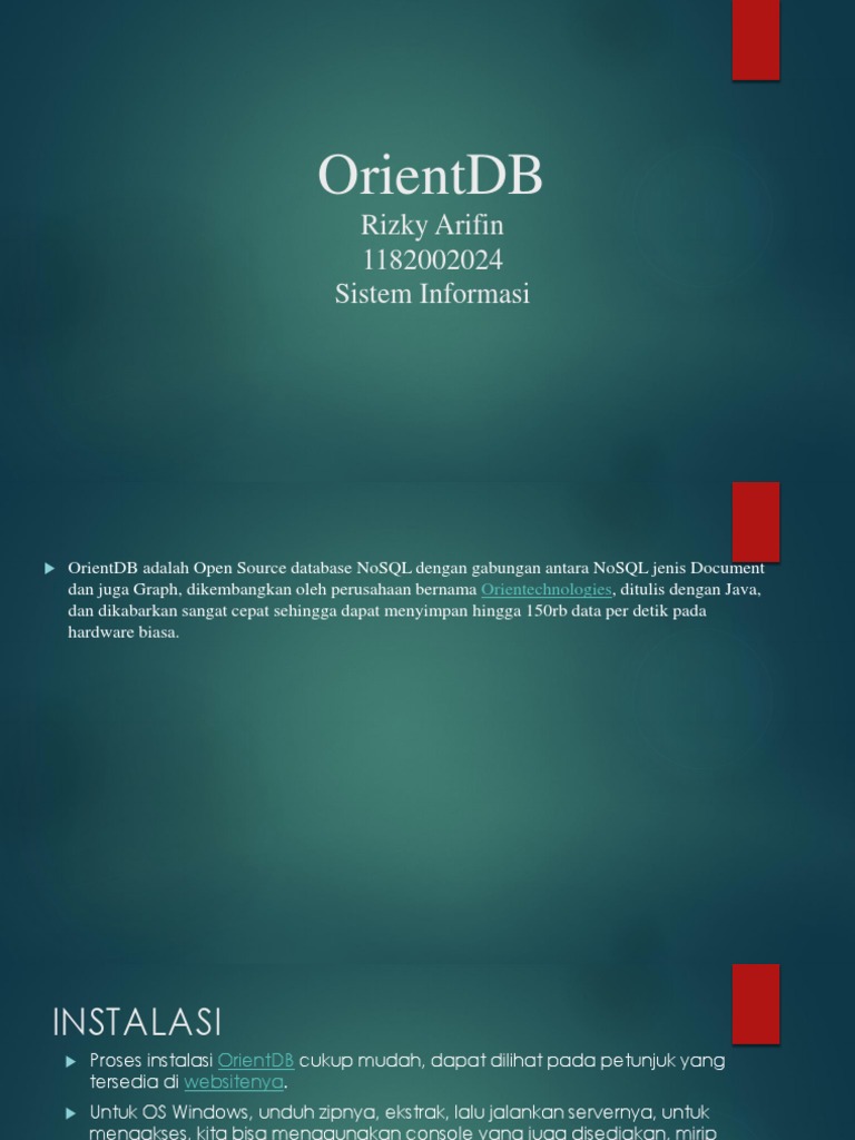 Panduan Instalasi dan Konfigurasi OrientDB | PDF | Komputer