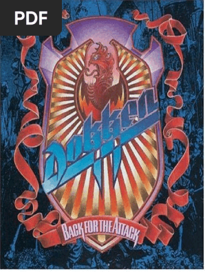 税込?送料無料】 DOKKEN ドッケン パンフレット2 タブ譜 バック