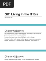 GIT: Living in The IT Era: Lect Ure 05