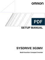Setup Manual: Sysdrive 3G3Mv