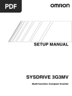 Setup Manual: Sysdrive 3G3Mv